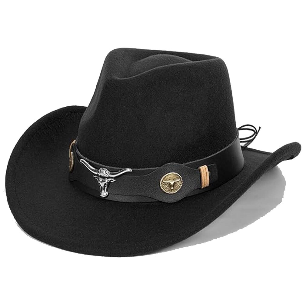 4518 Western Outback Felt Cowboy Hat For Women Cowgirls-fedora Rodeo-hat